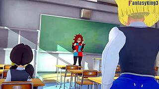 dragon ball android 18 fucks in bikini 😍