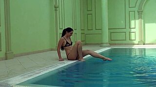 Kittina Ivory Strips Bare for Juicy Action at Public Swimming Pool