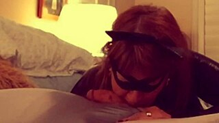 Catgranny blows batman with deepthroat lick comic cosplay mature blowjob