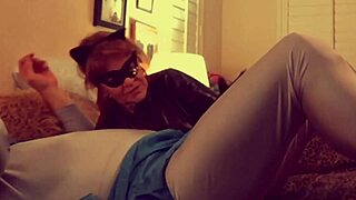 Catgranny blows batman with deepthroat lick comic cosplay mature blowjob