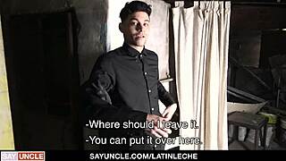 i hired this strong boy danny for construction, but he ended up giving me a blowjob 😏 latin leche twink