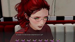 Complete gameplay of pale carnations part 8 with asian milf blowjob at gym