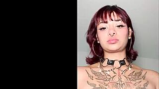 Latina goth teen creampie in casting interview