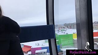 hey, saw this hot girl givin’ a public blowjob to a stranger at the resort and swallowin’ cum.