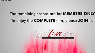 Claire Knight tempts big Johnny for a steamy session at Agedlove