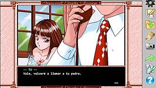 Immoral Study Retro Visual Novel with Reiko Shirakawa
