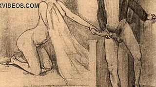 Vintage Erotic Drawings Showcase Retro Sensual Art