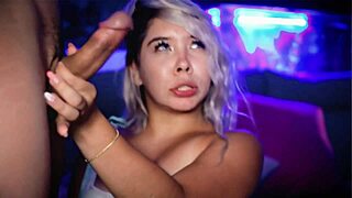 beautiful horny blonde deepthroats cock on webcam show?