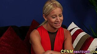 Glamorous CFNM Amateur, Ready for a Wild Handjob Session?