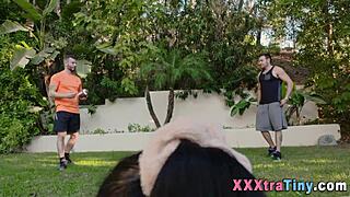 In this high-definition video, a young Latin teen slut experiences a hardcore threesome ending with a facial.