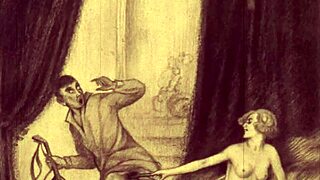 vintage erotic illustration with anime style 😊