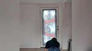 striptease clip from my vegas trip, curvy milf teasing in tight shorts, super hot!