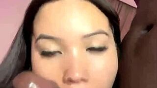 Bbc negro fucks the hot japanese pornstar Lina Nakamura in interracial creampie