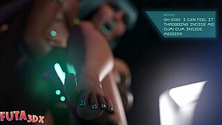 Futa3dx - This horny blue hair bitch craves futa cock now! 😈