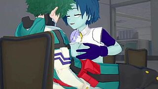 I watchin' Toru and Izuku's intense sex scene