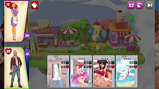 Exploring the town of sins in this anime game