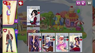 Exploring the town of sins in this anime game