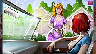 Exploring the town of sins in this anime game