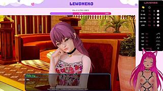 Vtuber LewdNeko Moans Loudly in Harem Hotel Part 22