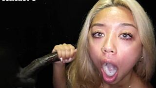 Man, Gia just couldn’t believe those monster cocks at the gloryhole.