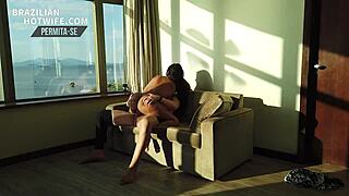 teasing old cuckold with brazilian passion