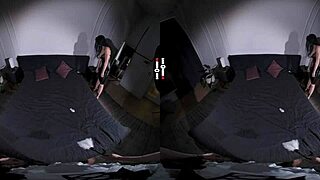 Ladyboss Milf Gives Handjob in Dark Room Vr