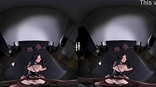 Ladyboss Milf Gives Handjob in Dark Room Vr