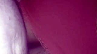 Intimate moment with BBW wife in doggystyle position and close-up view