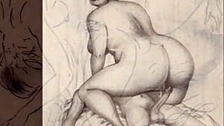 check out these vintage erotic drawings from retro anime hentai 😍 so antique and sexy!
