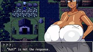 Tanned Natsuki in Hentai Game Ep 8, Hot Oil Massage at Beach! 🔥