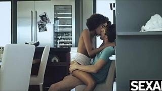 Beautiful Black Brazilian Babe Licks Cock And Nipples