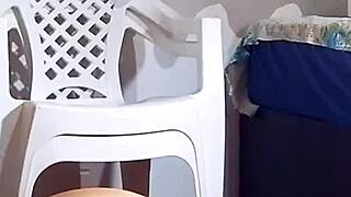 Feeling Exposed With Giant Dildo In Recording