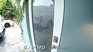 povd house owner pays big dick handyman with doggystyle blowjob and hardcore sex