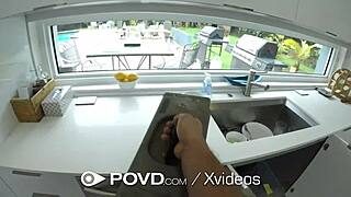 povd house owner pays big dick handyman with doggystyle blowjob and hardcore sex