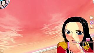 yo, wanna take control in this 3D hentai game with Boa Hancock POV?