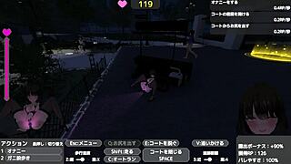 sereka exposes under coat discreetly