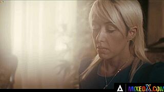 Mixedx - Hot lesbian teens devour pussies and pound with strap-on toys. Their scissoring game is unreal!