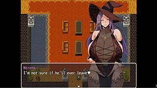 Damn! Can you handle this hentai witch giving a titjob with massive boobs?