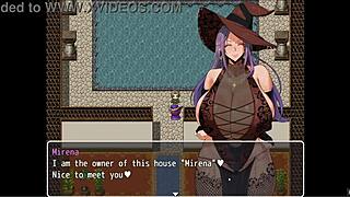 Damn! Can you handle this hentai witch giving a titjob with massive boobs?