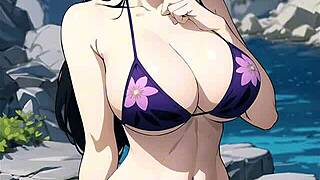 nico robin gives french jerk off instructions in this joi video