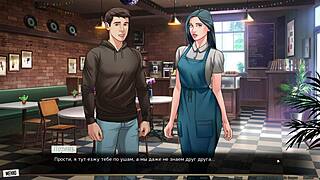 our red string part 3 gameplay features naked cartoon model in outdoor setting with huge natural tits