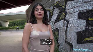 Public Agent Catches Italian Sweetheart Getting Fucked Outside!