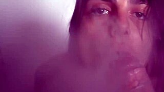 Latina dread hot gives wet blowjob while smoking hookah