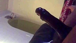 pretty ebony gives sloppy blowjob to thickdickbandit choking and gagging