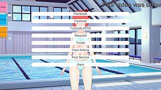 Doki Doki Literature Club Hentai Footjob Action