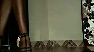 eggplant makes me soak the floor with squirt in anal ebony milf