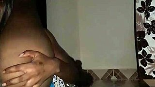 eggplant makes me soak the floor with squirt in anal ebony milf