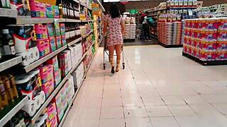 Wow, MartinaSmith Squirts Wild at the Mall in Public Flashing Frenzy!