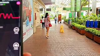 Wow, MartinaSmith Squirts Wild at the Mall in Public Flashing Frenzy!