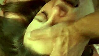 2038tec - french slut in tight brown satin dress satin pink panties stockings and high heels blowjob rimming intense doggystyle